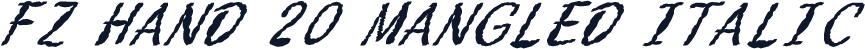 FZ HAND 20 MANGLED ITALIC