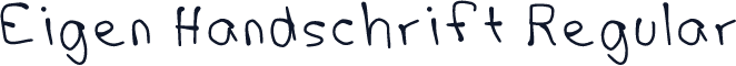 Eigen Handschrift Regular