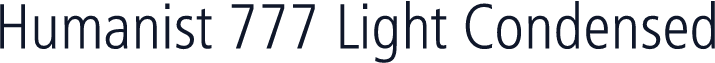 Humanist 777 Light Condensed