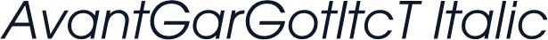 AvantGarGotItcT Italic