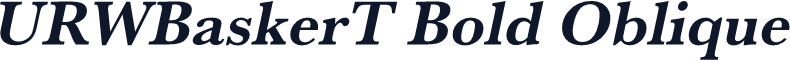 URWBaskerT Bold Oblique