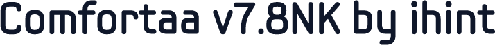 Comfortaa v7.8NK by ihint