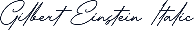 Gilbert Einstein Italic