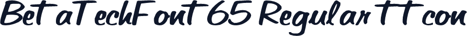 BetaTechFont65 Regular ttcon