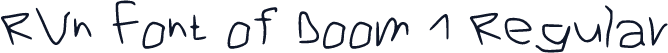 RVn Font of Doom 1 Regular