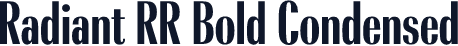 Radiant RR Bold Condensed