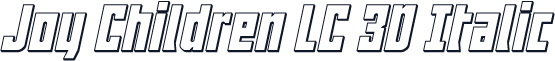 Joy Children LC 3D Italic
