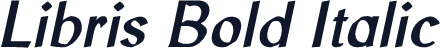 Libris Bold Italic