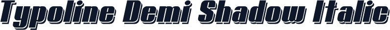 Typoline Demi Shadow Italic