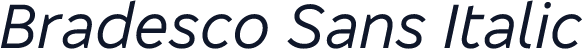 Bradesco Sans Italic