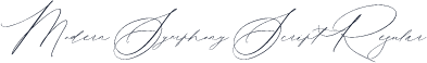 Modern Symphony Script Regular