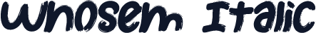Whosem Italic