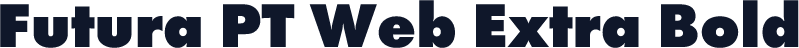 Futura PT Web Extra Bold