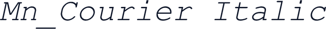 Mn_Courier Italic