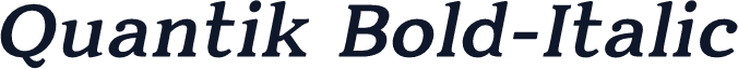 Quantik Bold-Italic
