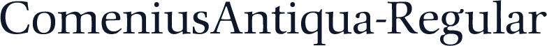 ComeniusAntiqua-Regular