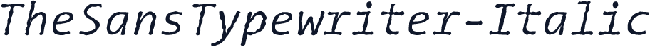 TheSansTypewriter-Italic