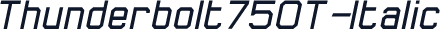 Thunderbolt75OT-Italic