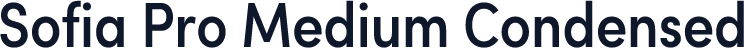Sofia Pro Medium Condensed
