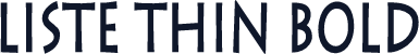 Liste Thin Bold