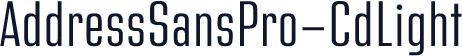 AddressSansPro-CdLight