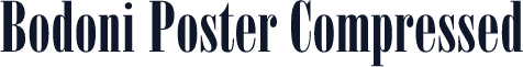 Bodoni Poster Compressed