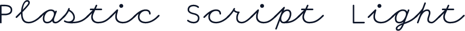 Plastic Script Light