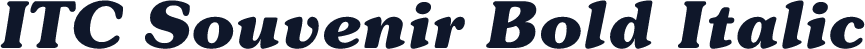 ITC Souvenir Bold Italic