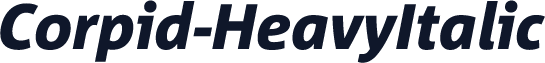 Corpid-HeavyItalic