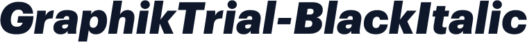 GraphikTrial-BlackItalic