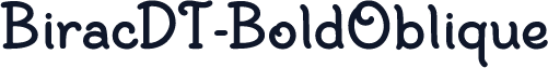 BiracDT-BoldOblique