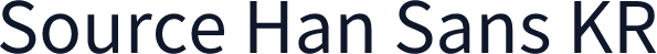 Source Han Sans KR