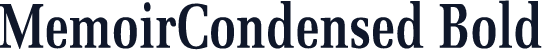 MemoirCondensed Bold