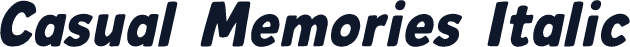 Casual Memories Italic