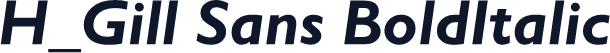H_Gill Sans BoldItalic