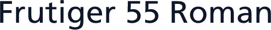 Frutiger 55 Roman