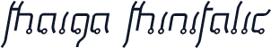 Thaiga ThinItalic