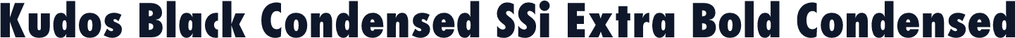 Kudos Black Condensed SSi Extra Bold Condensed