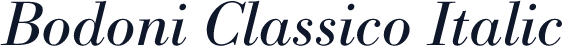 Bodoni Classico Italic