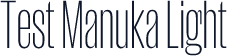 Test Manuka Light