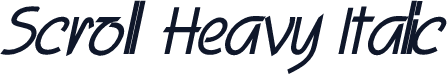 Scroll Heavy Italic