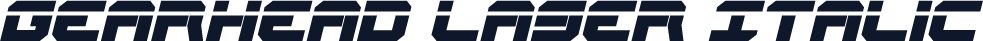 Gearhead Laser Italic