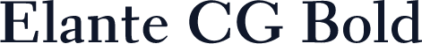 Elante CG Bold