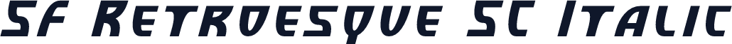 SF Retroesque SC Italic