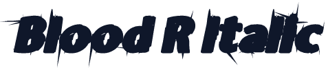 Blood R Italic