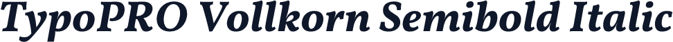 TypoPRO Vollkorn Semibold Italic