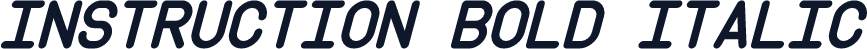Instruction Bold Italic
