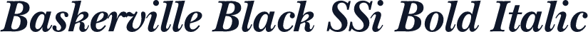 Baskerville Black SSi Bold Italic