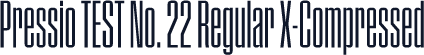 Pressio TEST No. 22 Regular X-Compressed