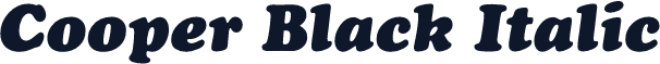 Cooper Black Italic